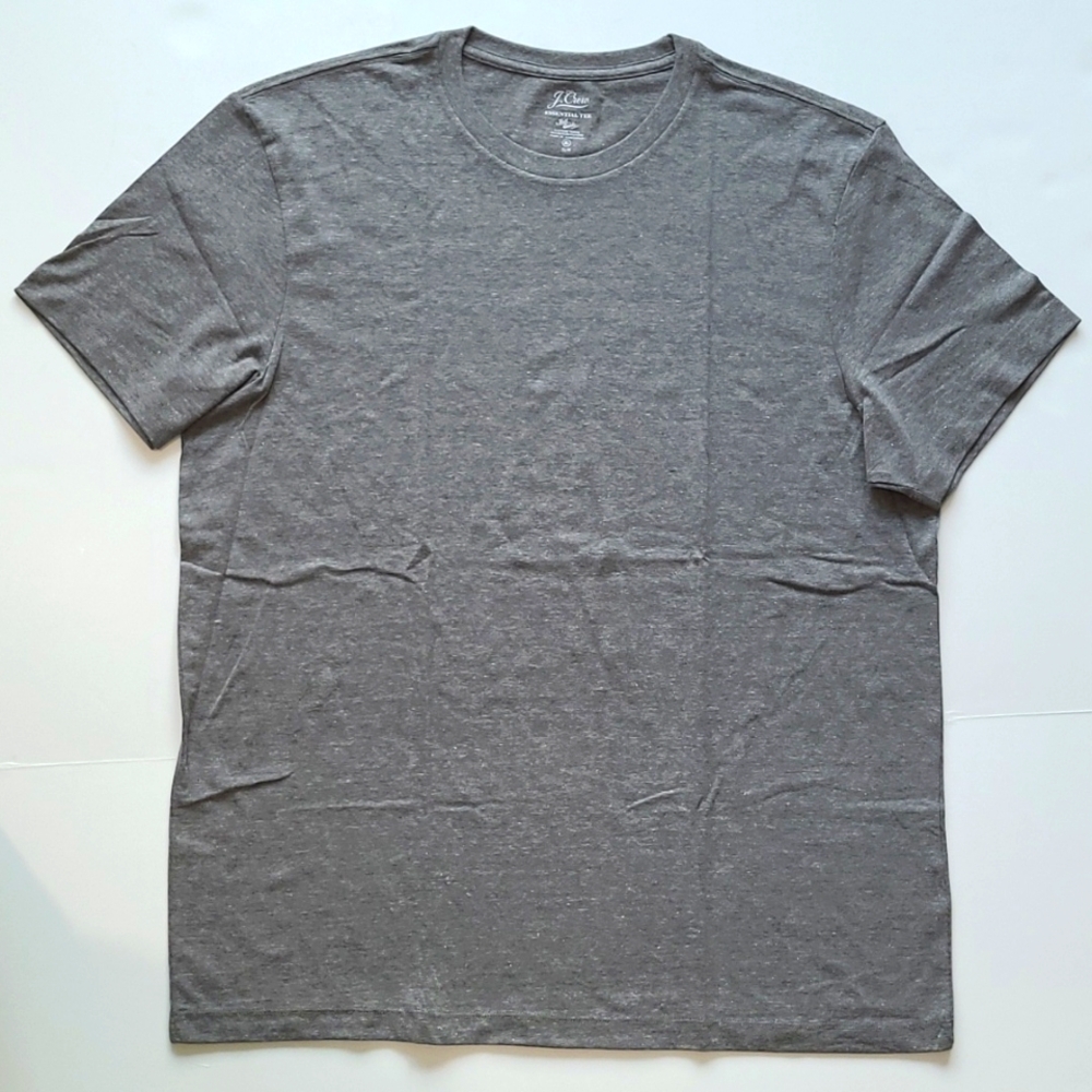 J. Crew Gray Short Sleeve Tee Casual Essential XL Slim